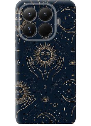 Чехол силиконовый на телефон xiaomi 15t pro 5g celestial harmony: sun & moon gold mystic pattern "6778u-4097-58250"