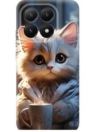 Чехол силиконовый на телефон xiaomi 15t 5g white cat "5646u-4100-58250"