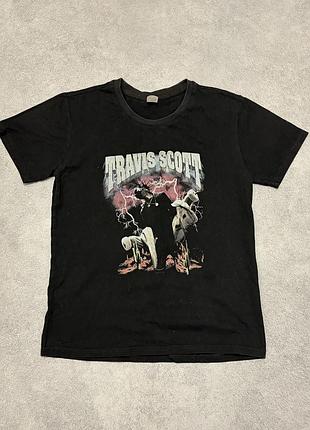 Футболка travis scott vintage rap graphic tee