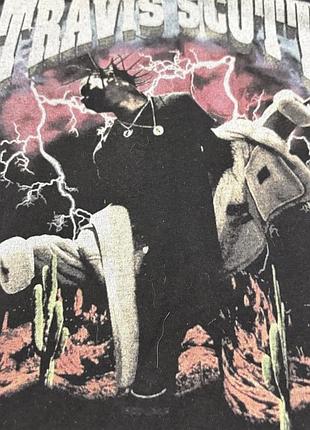 Футболка travis scott vintage rap graphic tee 3