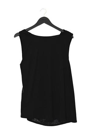 Чорна блуза без рукав river island 2