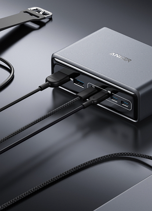 Зарядное устройство anker prime charger 6 ports gan 200w 2