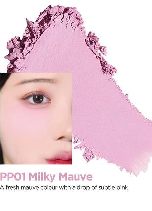 Корейские румяна the saem jelly blusher milky mauve, scarlet pink 4