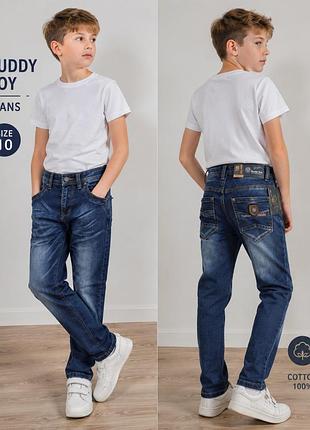 Класичні сині джинси для хлопчика buddy boy  8-9, 11-12 років