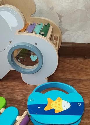Комплект музыкальных игрушек из дерева 4