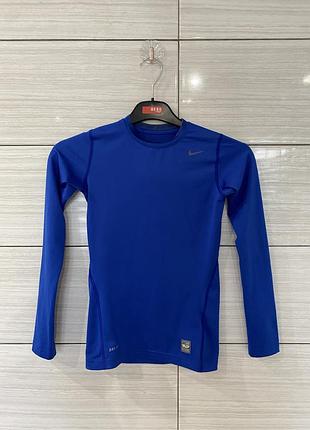 Nike pro combat dri-fit compression лонгслів компресійний синій l оригінал