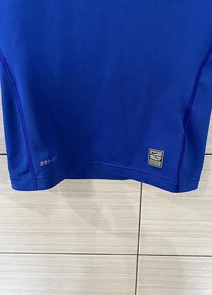 Nike pro combat dri-fit compression лонгслів компресійний синій l оригінал 2