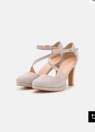 Новые туфли anna field 42 и 43 ( 27.5 и 28) каблук 9см платформа 1см, стелька комфорт лодочки босоножки 7