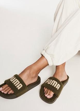 Трендовые плюшевые шлепанцы puma у sherpa-стил 7