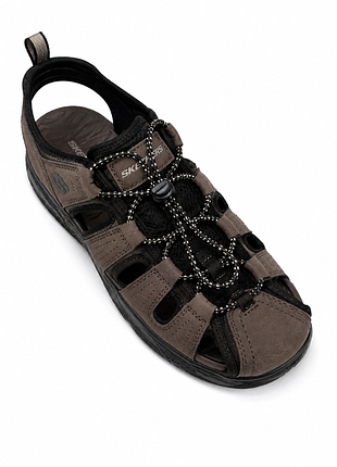 Мужские сандалии skechers текстильные коричневые р. 42 3