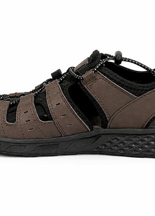 Мужские сандалии skechers текстильные коричневые р. 42 7