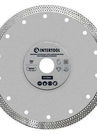 Диск алмазный intertool 180мм плитка керамогранит (ct-3104)