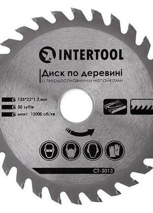 Диск пильный intertool 125 х 22.2 мм x 30t (ct-3013)