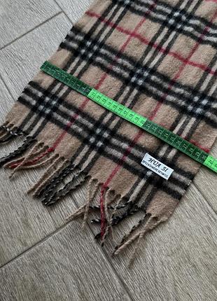 Шарф в клітинку як burberry 20% кашемір 80% вовна у клітинку 155×30 см 2