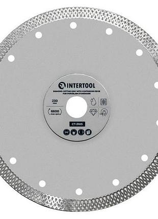 Диск алмазный intertool 230мм плитка керамогранит (ct-3105)