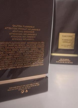 Парфюм tom ford tobacco vanille 100 мл. оригинал 3