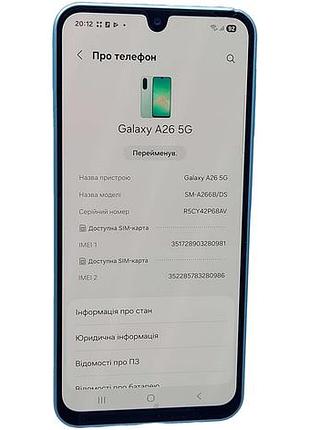 Мобильный телефон смартфон б/у samsung galaxy a26 5g (sm-a266b) 8/256gb