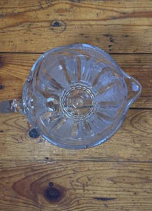 Вінтажний кришталевий глечик/ кришталева ваза walther glas / німеччина (22 см) 2