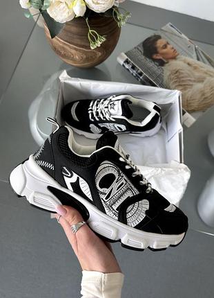Christian dior chrono sneaker black white premium