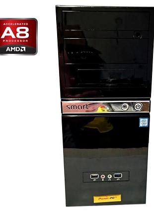 Пк б-клас prime pc tower / amd a8-7600 (4 ядра по 3.1 - 3.9 ghz) / 8 gb ddr3 / 500 gb hdd / amd radeon r7 graphics / 400w