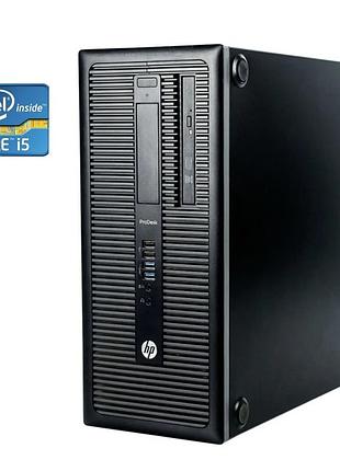 Пк б-клас hp prodesk 600 g1 tower / intel core i5-4590 (4 ядра по 3.3 - 3.7 ghz) / 16 gb ddr3 / 500 gb hdd / intel hd graphics