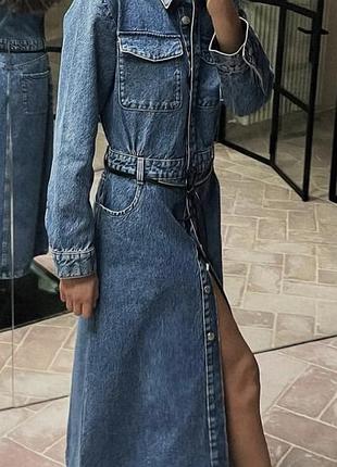Джинсова сукня від zara в розмірі l