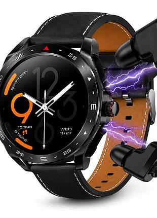 Смарт-часы 2 в 1 vhg t95 х, black 1,52-дюймовый ips-экран с поддержкой bluetooth-гарнитуры
