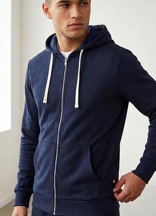 Худі на блискавці jack & jones jjeholmen, темно-синє