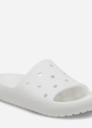 Тапочки uni classic slide v2 209401-100 crocs m4/w6 (36-37) білий 209401-100