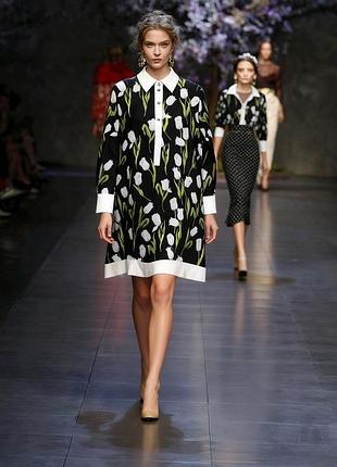 Контент с тюльпанами: платье dolce gabbana
