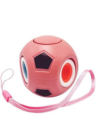 Детская игрушка-антистресс "футбольный мяч" bk168-27(coral) с петелькой