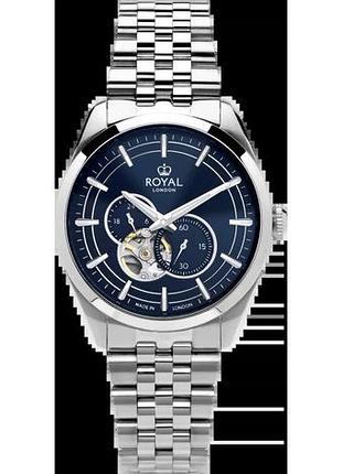 Часы мужские royal london 41530-08 стальной корпус wr 100 м синий циферблат