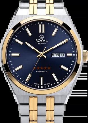 Часы мужские royal london 41528-08 стальной корпус wr 50 м синий циферблат