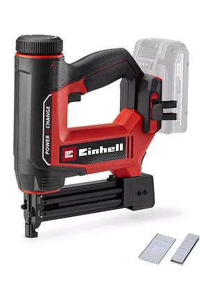 Мощный аккумуляторный степлер einhell te-cn 18/32 li - solo : без акб, на скобы и гвозди (4257800)