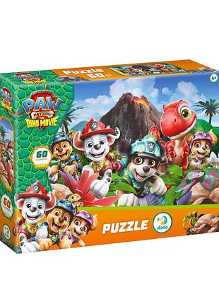 Дитячий пазл "paw patrol: реви як динозавр" 200800, 60 елементів