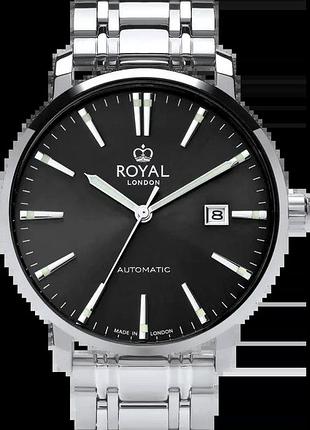 Часы мужские royal london e14 41405-05 стальной корпус wr 50 м чёрный циферблат