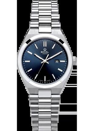 Годинник жіночий royal london 21508-03 сталевий корпус wr 50 м синій циферблат
