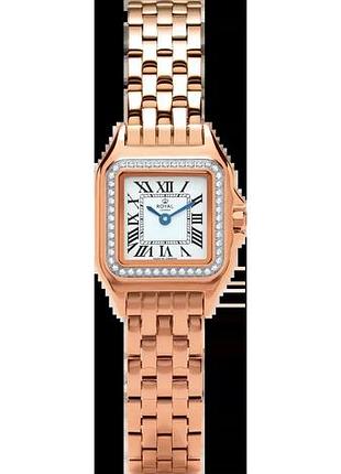 Часы женские royal london 21539-04 стальной корпус wr 30 м белый циферблат