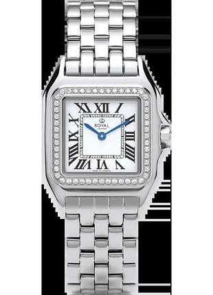 Часы женские royal london 21540-01 стальной корпус wr 30 м белый циферблат