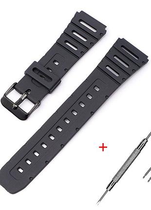 Ремешок для casio f91w 18mm black bk