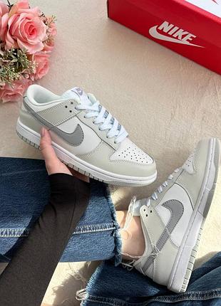 Nike dunk low white grey