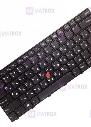 Оригінальна клавіатура для ноутбука lenovo thinkpad t460s, t470s series, black, ua, трекпоинт