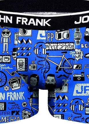 Трусы мужские с прикольным принтом john frank jfbd216-xl