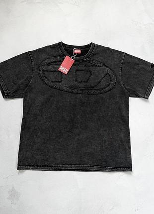 Футболка diesel t-wash-d oval d logo дизель