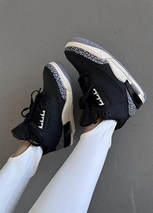 Air jordan retro 3 | “off noir black” premium (1)