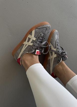 Asics onitsuka tiger | grey / red premium (7)