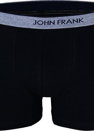 Трусы мужские черные боксеры john frank jfbes01bl-xl