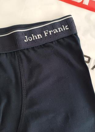 Трусы мужские синие боксеры john frank jfbrs01-s