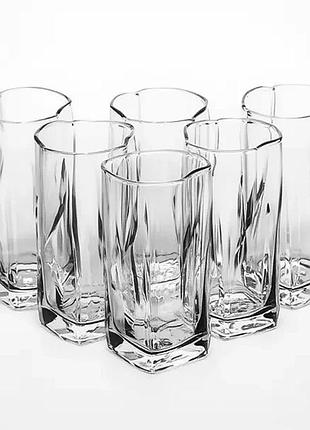 Набір склянок для напоїв luna glasses 6 штук по 270 мл hp-17-63