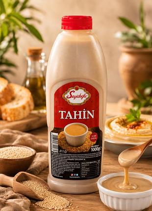 Кунжутна паста tahini seyidoğlu 1000 г | натуральний тахіні з кунжуту